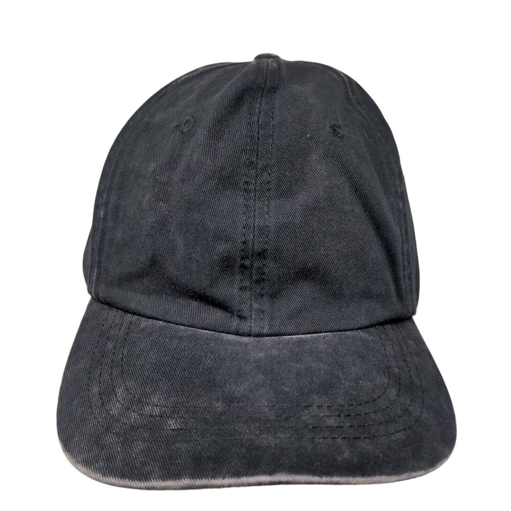 E-Flag Original Slideback Hat Black One Size Adjustable Solid Blank